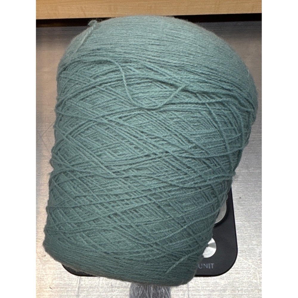 Jade Green Acrylic Yarn Cone For Knitting & Crochet 12.35oz